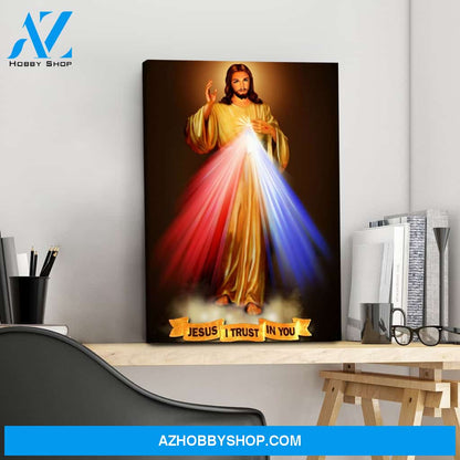 Divine Mercy I Trust in You Canvas Wrap Art