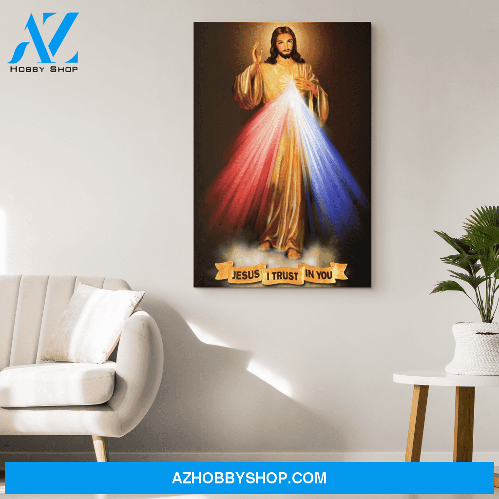 Divine Mercy I Trust in You Canvas Wrap Art