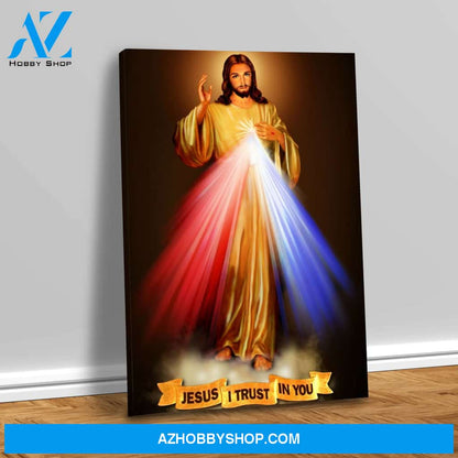 Divine Mercy I Trust in You Canvas Wrap Art