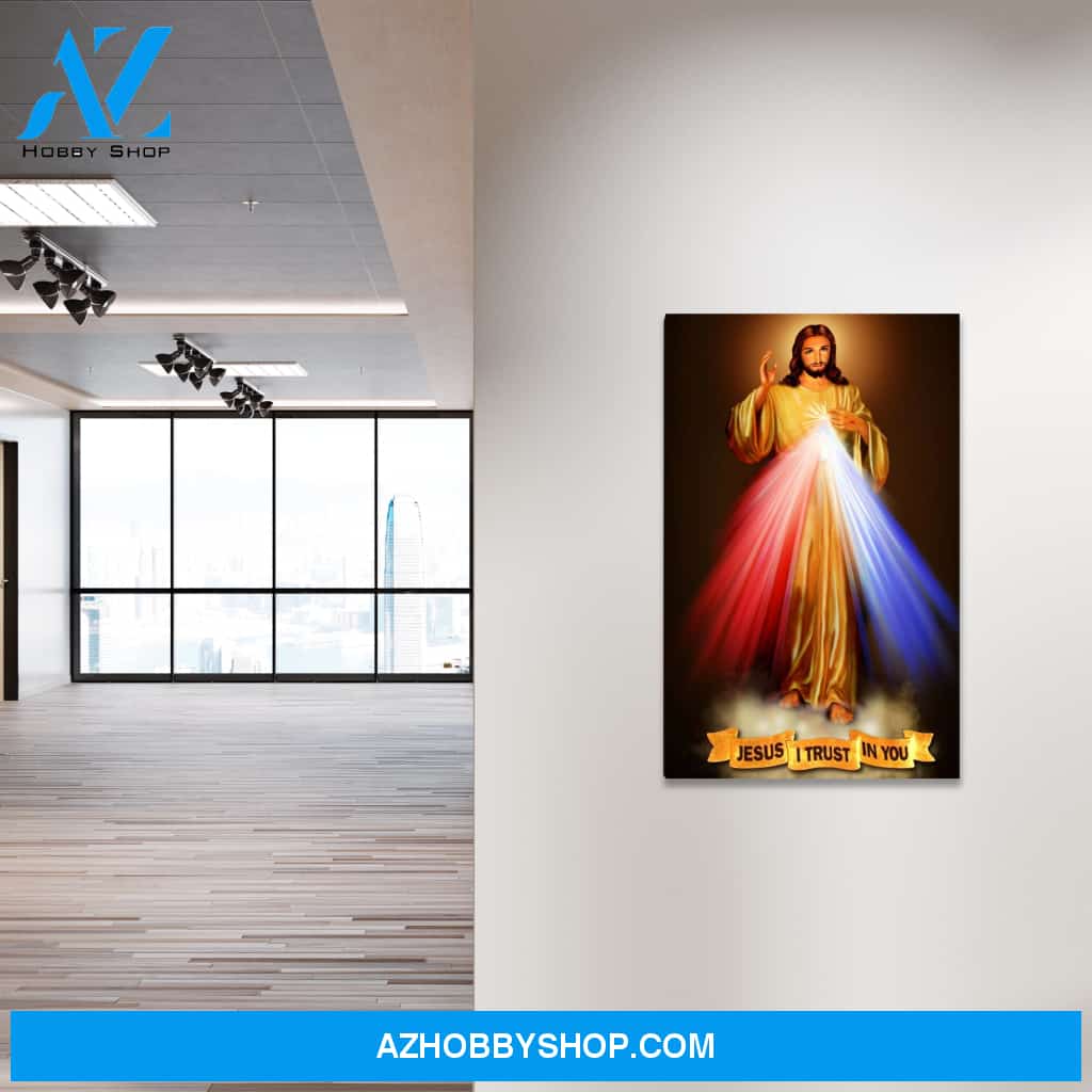 Divine Mercy I Trust in You Canvas Wrap Art