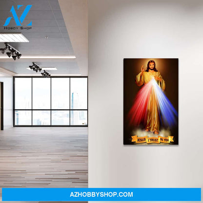 Divine Mercy I Trust in You Canvas Wrap Art