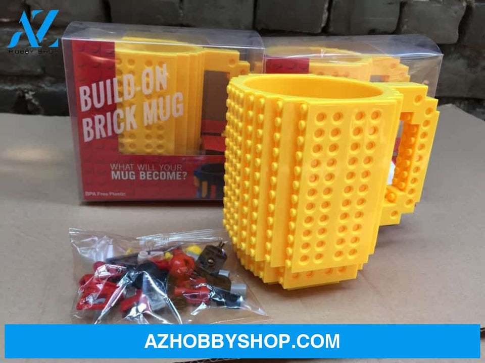 Diy Block Puzzle Mug Yellow