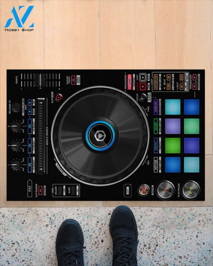 DJ Turntable Funny Doormat Gift For DJ Birthday Gift Home Decor Warm House Gift Welcome Mat
