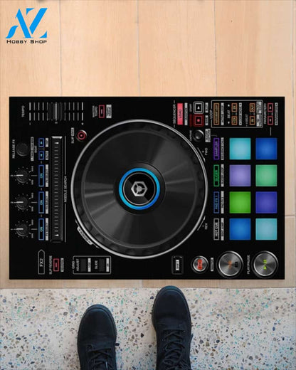 DJ Turntable Funny Doormat Gift For DJ Birthday Gift Home Decor Warm House Gift Welcome Mat