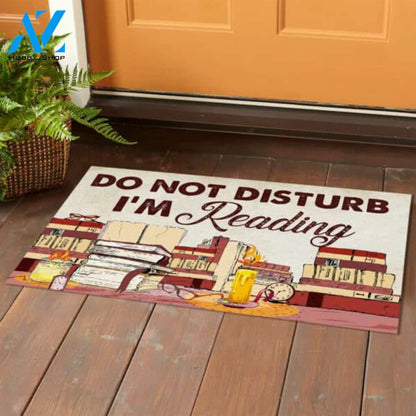 Do Not Disturb I Am Reading Reading Doormat Indoor And Outdoor Mat Entrance Rug Sweet Home Decor Housewarming Gift Gift For Friend Family Stem Feminist