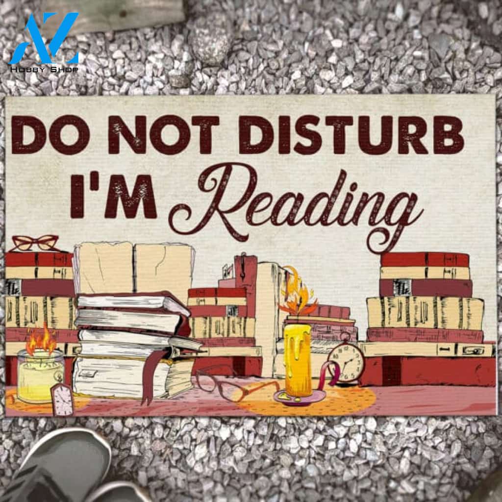 Do Not Disturb I Am Reading Reading Doormat Indoor And Outdoor Mat Entrance Rug Sweet Home Decor Housewarming Gift Gift For Friend Family Stem Feminist