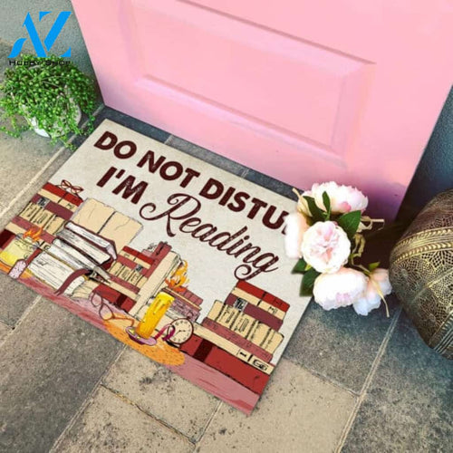 Do Not Disturb I Am Reading Reading Doormat Indoor And Outdoor Mat Entrance Rug Sweet Home Decor Housewarming Gift Gift For Friend Family Stem Feminist