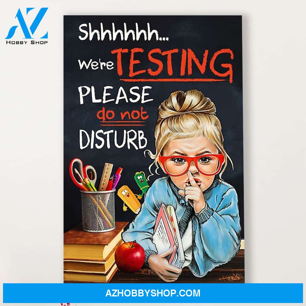 Teacher Classroom Canvas Do Not Disturb, Student Wall Art Back to School Gift for Teacher