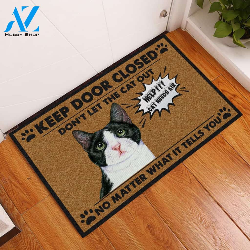 Do Not Let The Cat Out Doormat
