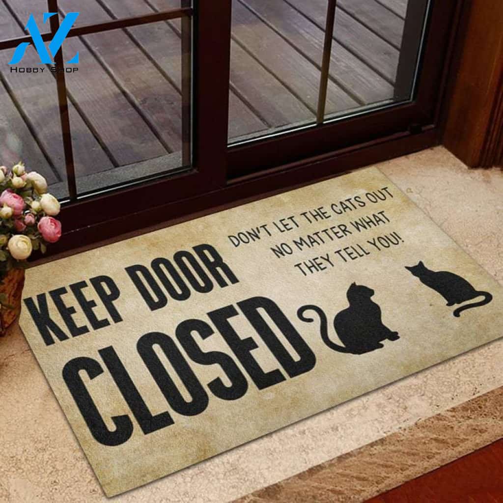 Do Not Let The Cats Out Doormat Indoor And Outdoor Mat Entrance Rug Sweet Home Decor Housewarming Gift Gift For Friend Family Stem Feminist