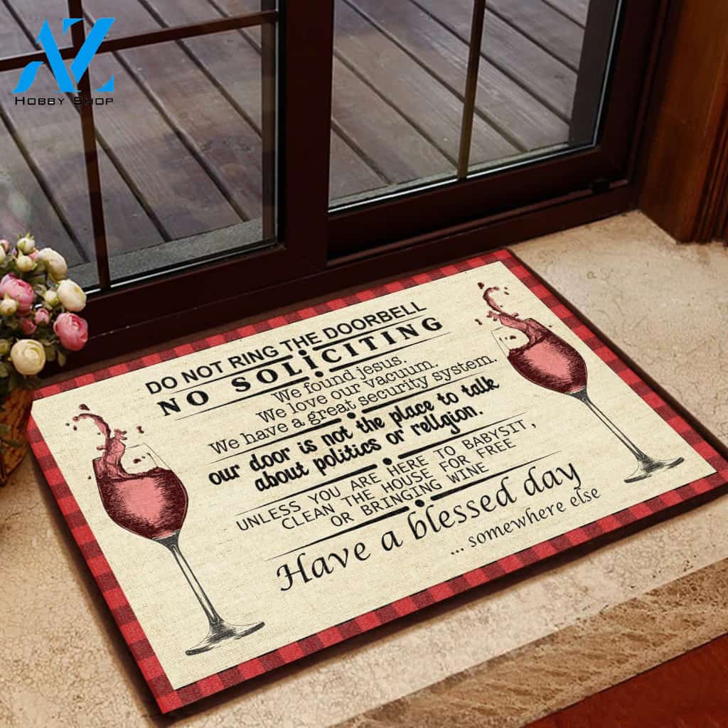 Do Not Ring The Doorbell Doormat | Welcome Mat | House Warming Gift | Christmas Gift Decor