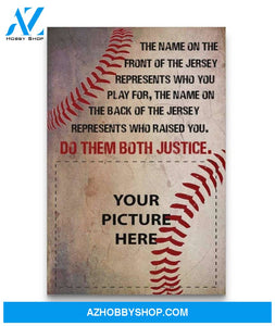Do Them Both Justice - Baseball Custom Canvas Prints With Photo