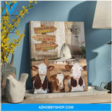 Do what makes you happy Cow Farm Canvas Wall Art Decor