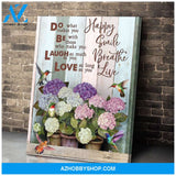 Do What Makes You Happy Hummingbird Wall Art Canvas