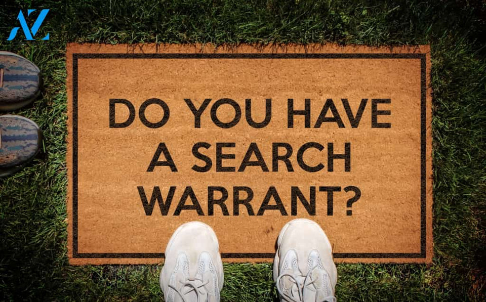 Do You Have a Search Warrant Doormat by Funny Welcome | Welcome Mat | House Warming Gift