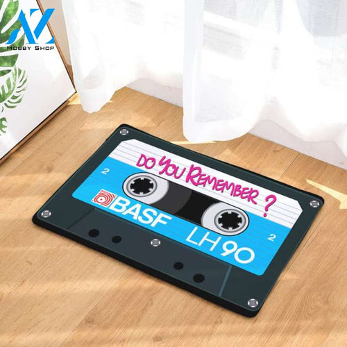 Do You Remember Cassette Doormat Welcome Mat Housewarming Gift Home Decor Funny Doormat Gift Idea For Music Lovers Gift For Friend