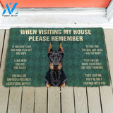 Doberman funny doormat