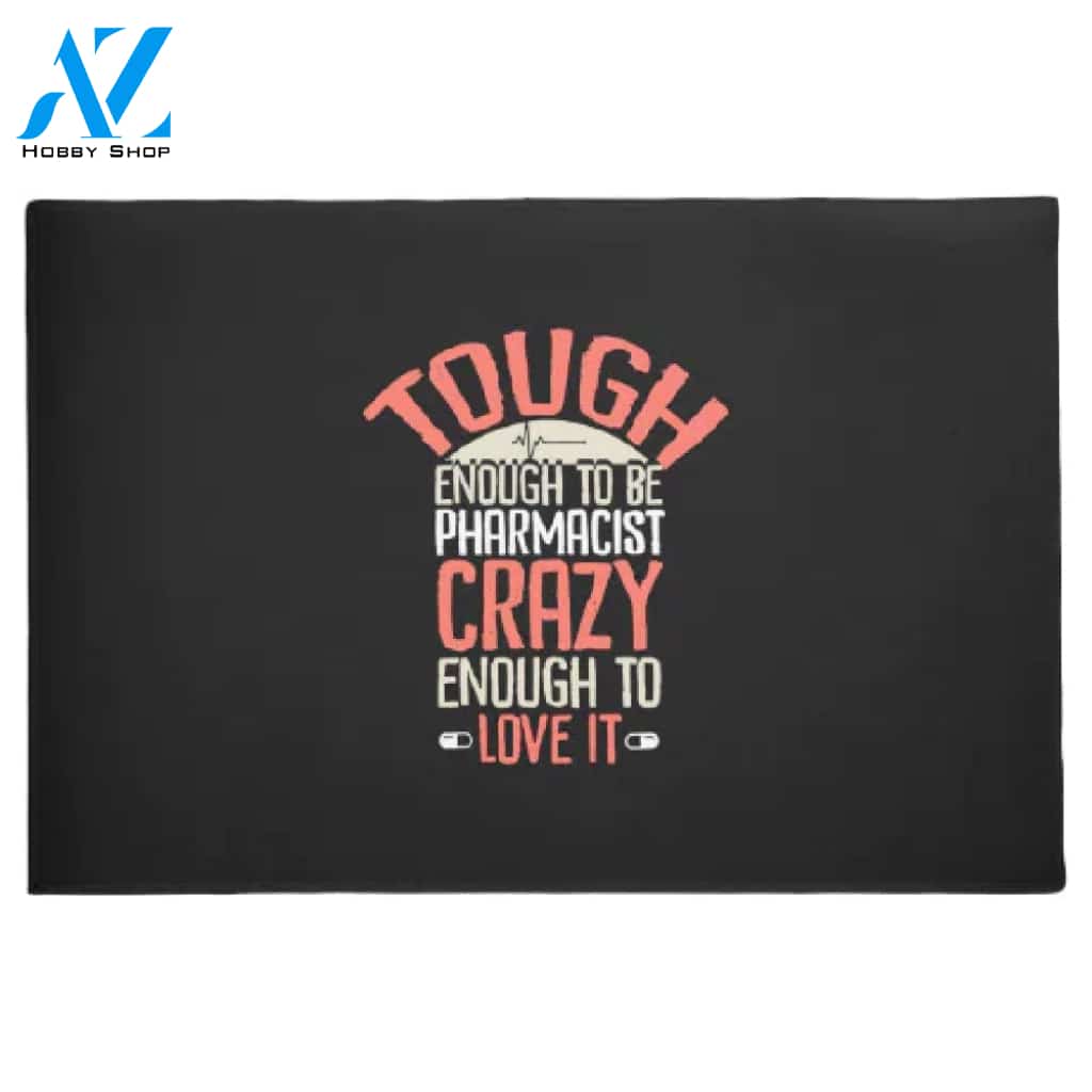Doctor Tough Enough Doormat Welcome Mat House Warming Gift Home Decor Funny Doormat Gift Idea