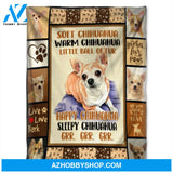 Dog Blanket, All You Need Is Love, Happy Chihuahua. Gift For People Family 