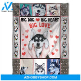 Dog Blanket, Big Dog, Big Love, Fleece Blanket.Gift For Dog Lover Family Home Decor Bedding Couch Sofa Soft and Comfy Cozy