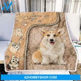 Dog Blanket - Corgi Lover Fleece Blanket Gift Valentines Day Corgi Lover Family Friend Birthday Gift Home Decor Bedding Couch Sofa Soft And Comfy Cozy