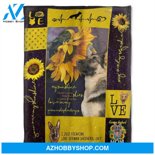 Dog Blanket, Fleece Blanket,Love German Shepherd,Gift For Dog Lover Family Home Decor Bedding Couch Sofa Soft and Comfy Cozy