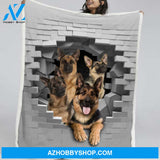 Dog Blanket, Great German Shepherd Fleece Blanket