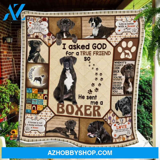 Dog Blanket, i Asked God For A True Friend