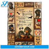 Dog Blanket, I Became Yours And You Became Mine,Fleece Blanket, Gift For Dog Lover Family Home Decor Bedding Couch Sofa Soft and Comfy Cozy