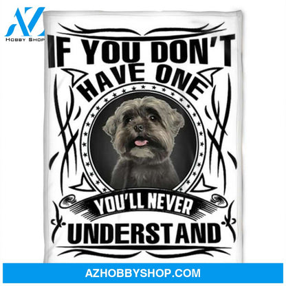 Dog Blanket, If You Don't Have One You'll Never. Gift For People Family Home Decor Bedding Couch Sofa Soft and Comfy Cozy
