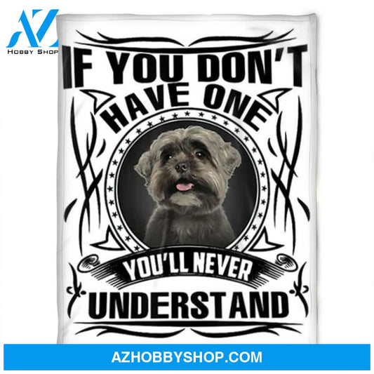 Dog Blanket, If You Don't Have One You'll Never. Gift For People Family Home Decor Bedding Couch Sofa Soft and Comfy Cozy