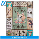 Dog Blanket, If You Love Me, I Love My Chihuahua. Gift For Dog Lover Family Home Decor Bedding Couch Sofa Soft and Comfy Cozy