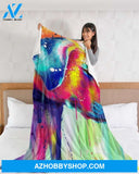 Dog Blanket - Labrador Water Color Fleece Blanket