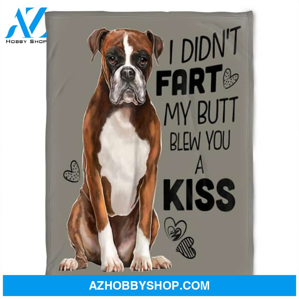 Dog Blanket, My Butt Blew You A Kiss, Gift For People Family Home Decor Bedding Couch Sofa Soft and Comfy Cozy
