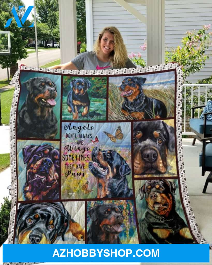 Dog Blanket - Gift Idea For Dog Lovers, Dog Dad Mom - Rottweilers Quilt Blanket