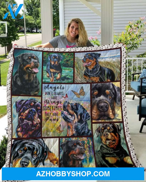 Dog Blanket - Gift Idea For Dog Lovers, Dog Dad Mom - Rottweilers Quilt Blanket