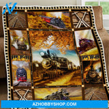 Dog Blanket, Steam Railroad Blanket Gift For Steam Railroad Lovers