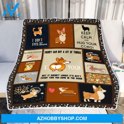 Dog Blanket, Welsh Corgi Money Can Buy A Lot Of Things