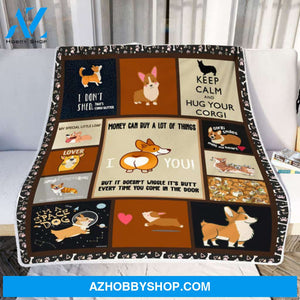 Dog Blanket, Welsh Corgi Money Can Buy A Lot Of Things