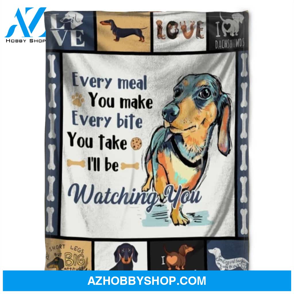 Dog Blanket, You Take I'll Be Watching You. Gift For People Family Home Decor Bedding Couch Sofa Soft and Comfy Cozy