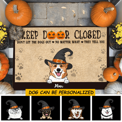 Dog Breeds Witch Keep Door Closed Outdoor Indoor Doormat DO0012