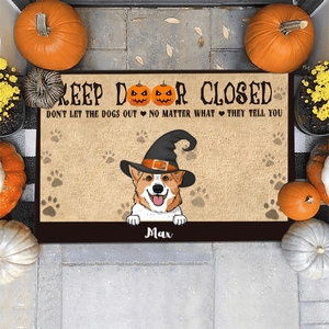 Dog Breeds Witch Keep Door Closed Outdoor Indoor Doormat DO0012