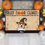 Dog Breeds Witch Keep Door Closed Outdoor Indoor Doormat DO0012
