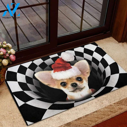 Dog Christmas Chihuahua Funny Doormat Gift For Dog Lovers Birthday Gift Home Decor Warm House Gift Welcome Mat