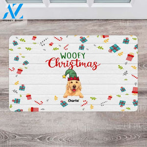 Personalized Dog Christmas Doormat - Dog Gift Baskets - Up To 4 Dogs
