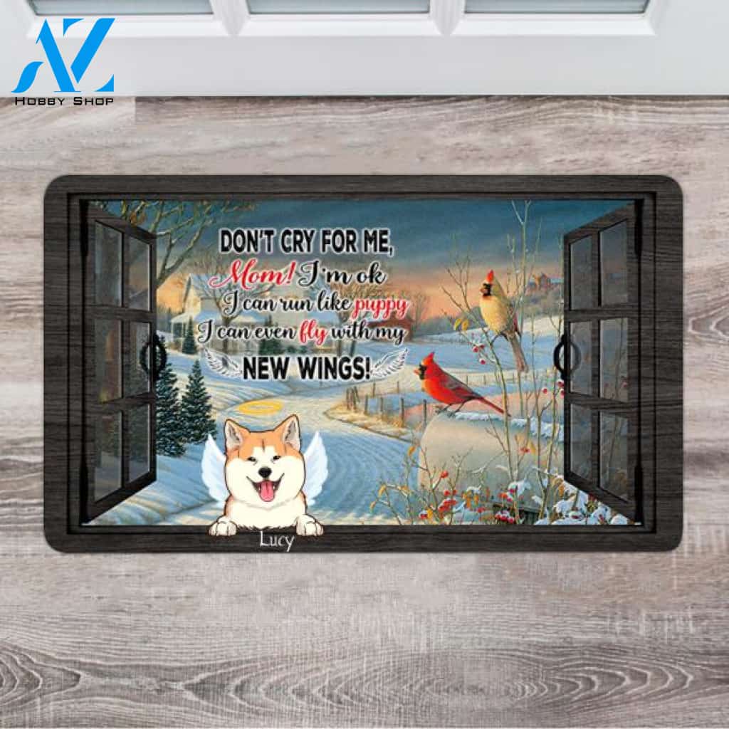 Personalized Dog Christmas Doormat - Gift Ideas For Loss Of Dog - Up To 3 Dogs