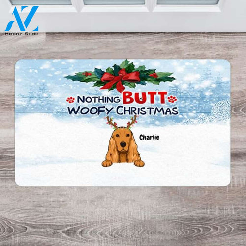 Personalized Dog Christmas Doormat - Unique Dog Gifts - Up To 5 Dogs