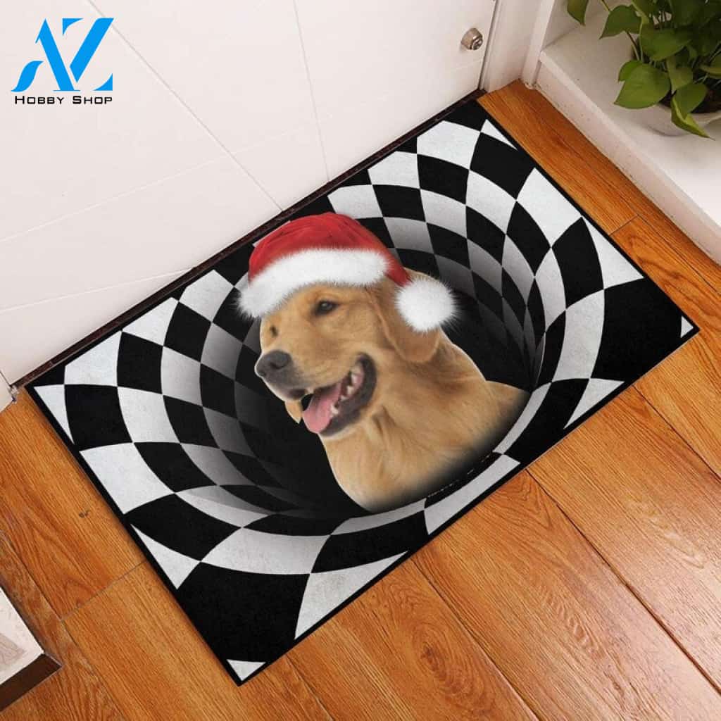 Dog Christmas Golden Retriever Funny Doormat Gift For Dog Lovers Birthday Gift Home Decor Warm House Gift Welcome Mat