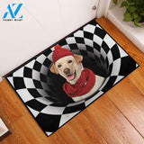 Dog Christmas Labrador Retriever Funny Doormat Gift For Dog Lovers Birthday Gift Home Decor Warm House Gift Welcome Mat