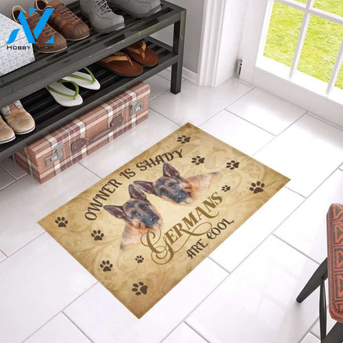 Dog - Cool German Shepherd Easy Clean Welcome DoorMat | Felt And Rubber | 40x60 cm | 45x75 cm | 60x90 cm | Colorful | DO1374